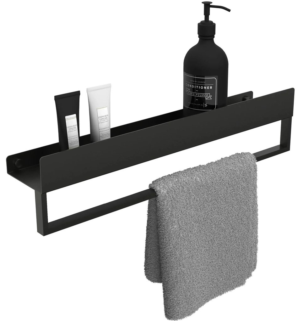 Badkamerplank SF01 60cm black matt