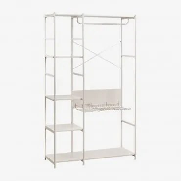 Open Kast Van Ijzer Elviah Gardenia Wit - Sklum