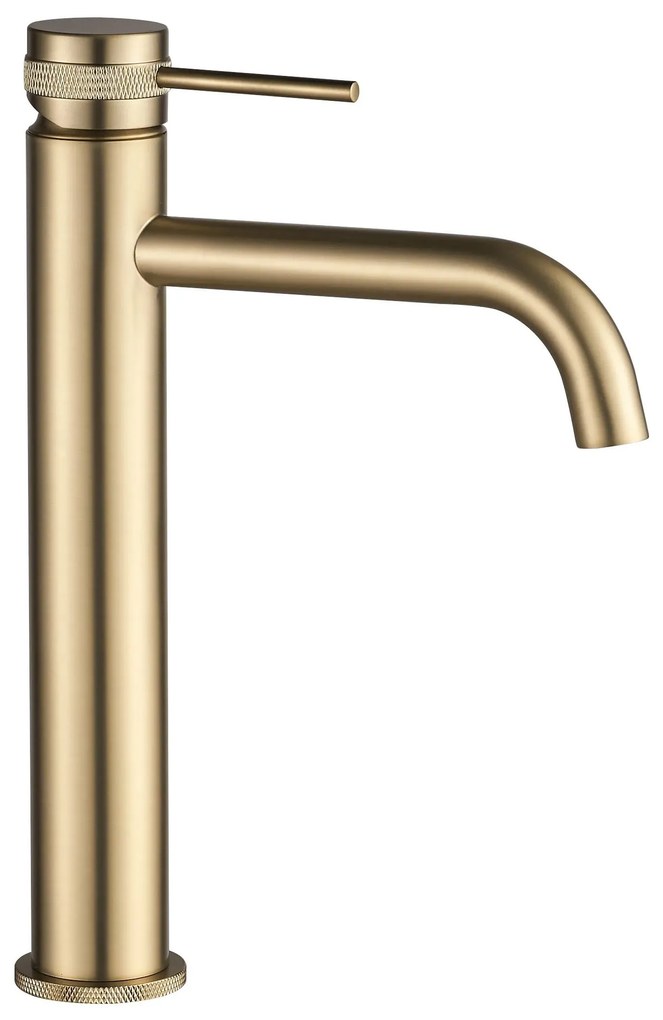 Wastafelkraan Rea Lungo Grip Gold Brush High