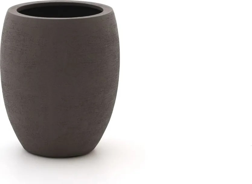 Bloempot Luca Lifestyle Terreno | Taupe Kunststof  | ø40cm | Geschikt voor Buiten en binnen | Kees Smit Tuinmeubelen