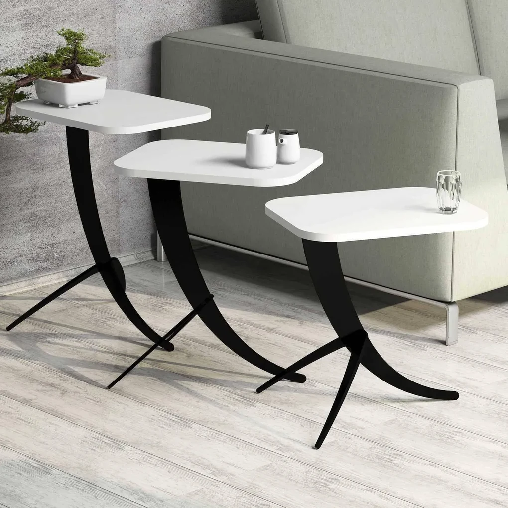Set van 3 bijzettafels Pion | Hannah Home