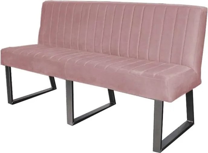 Eetkamerbank - Hengelo - stof Element lichtroze 18 - 220 cm