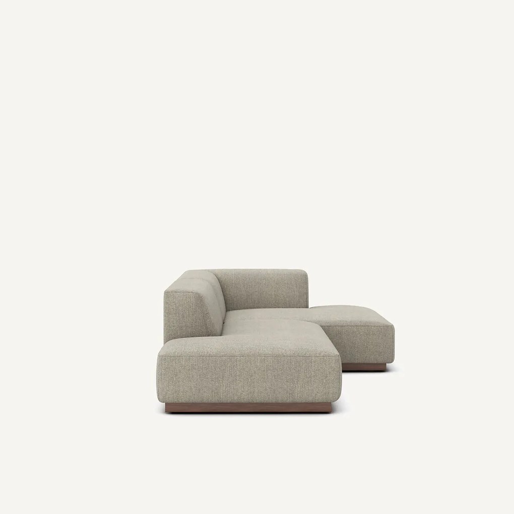 Rechte hoekbank in tweed, JACOPO