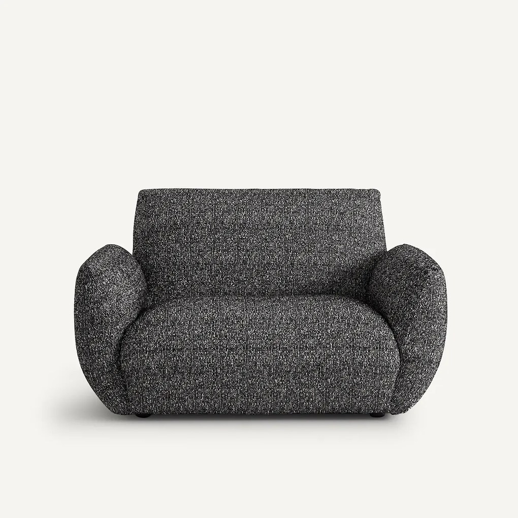 Fauteuil in bouclé stof, Spogano