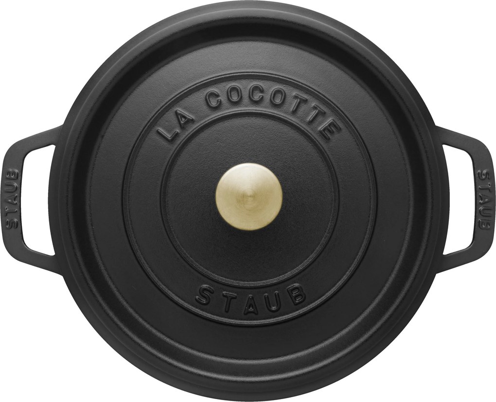 Staub La Cocotte Cocotte 20 cm / 2,2 l, Rond, Zwart - La Cocotte - Staub