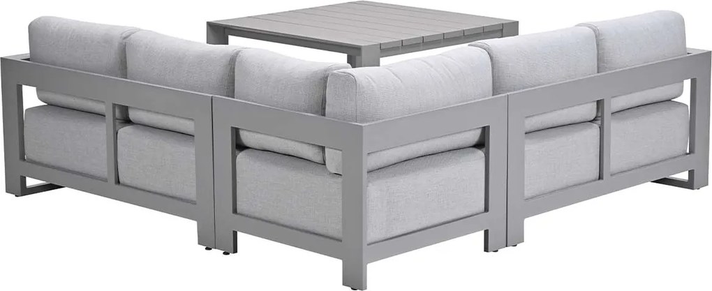Garden Impressions Malakka lounge dining set 4-delig - taupe - valley sand
