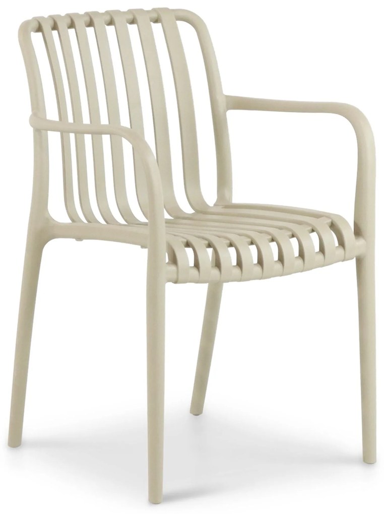 Tuinset 4 personen 160 cm Kunststof Taupe Domani Furniture Vento/Weston