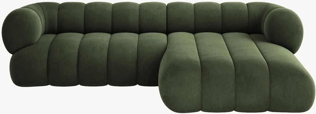 Fluwelen hoekbank Koge (5-zits)