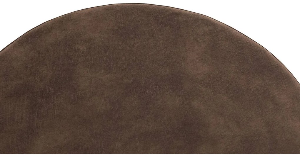 Goossens Excellent Salontafel Enza rond, stof bruin, elegant chic, 70 x 36 x 70 cm