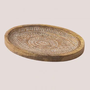 Decoratieve Schaal Van Mangohout Kaloyan ↔︎ 25 Cm - Sklum