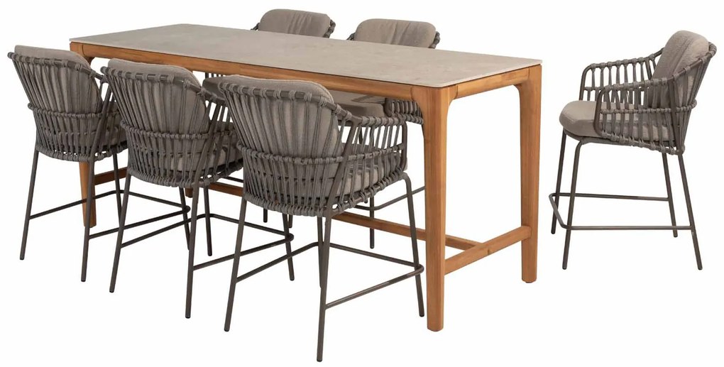 4 Seasons Outdoor Capalbio counter stoel terre SALE Tuinstoel bruin weerbestendig