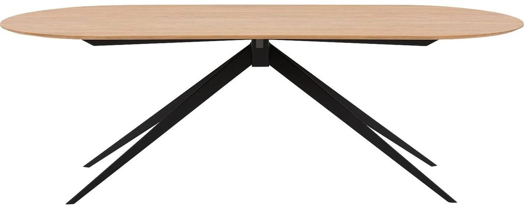 Goossens Excellent Eettafel Uniek, Semi rond 240 x 100 cm
