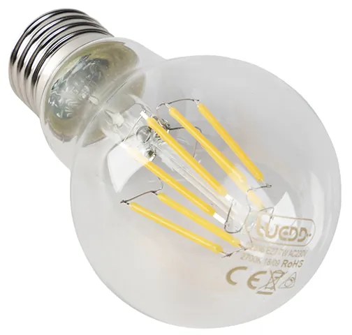 Set van 5 dimbare E27 LED lampen helder 7W 806 lm 2700K