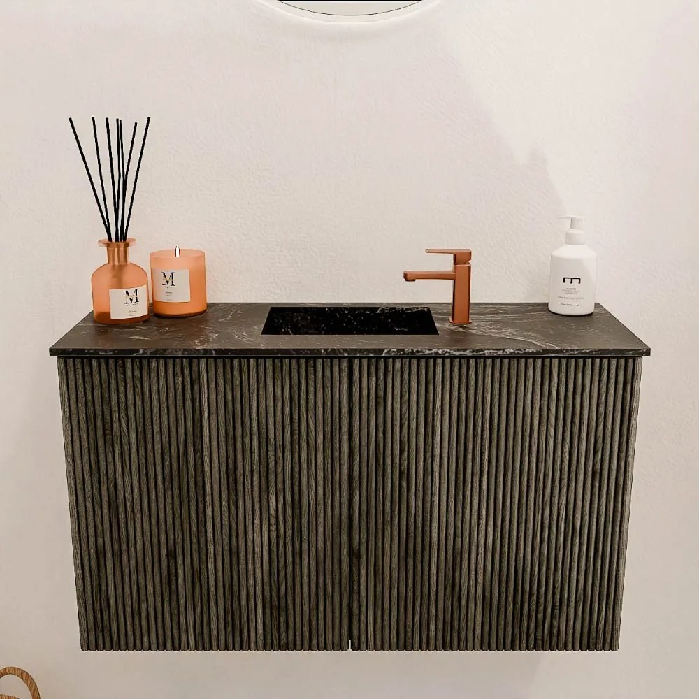 Mondiaz Joya DLux 70cm toiletmeubel shadow met wastafel faye midden 1 kraangat lava