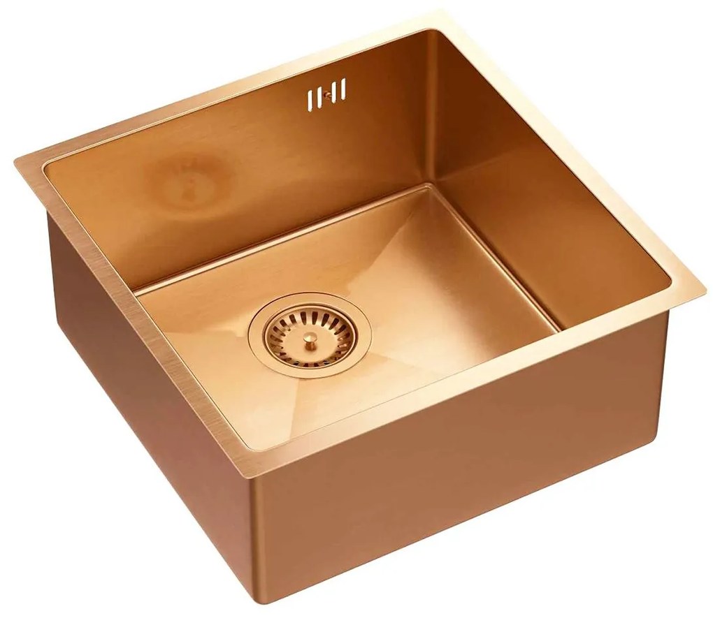 Stalen spoelbak ANTHONY 50 COPPER