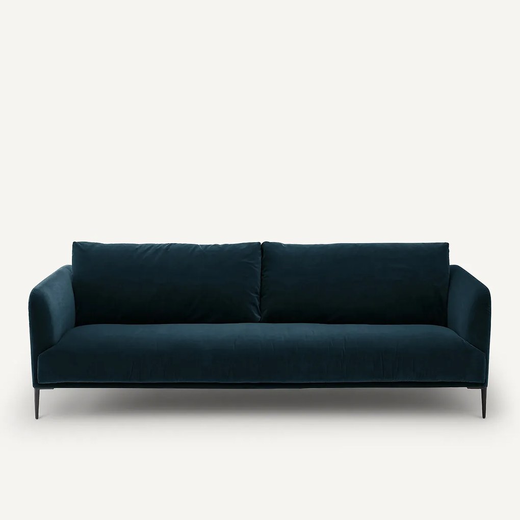 3- of 4-zits fluwelen bank, OSCAR, ontwerp Emmanuel Gallina