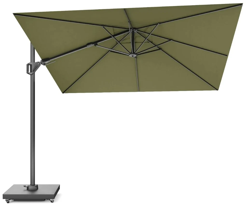 Platinum Challenger zweefparasol 3x3m T2 premium (excl.voet) lush green