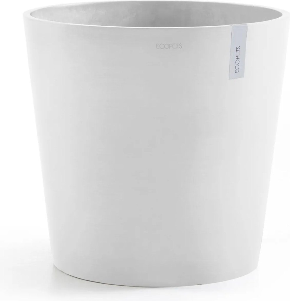 Ecopots bloempot Amsterdam 60 - Rond - Pure White - Diameter 59 x H55,5 cm
