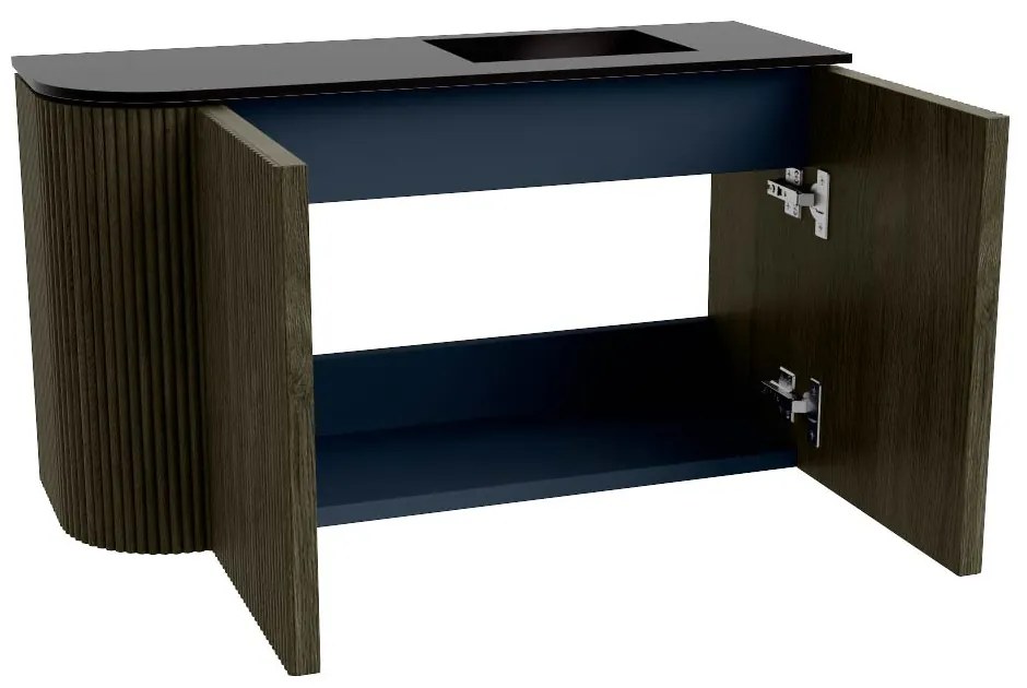 Mondiaz Joya 70cm toiletmeubel ronding links shadow met wastafel faye rechts 1 kraangat urban