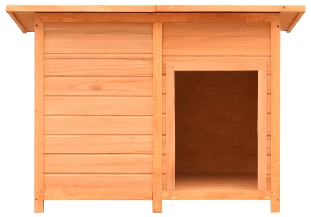 vidaXL Hondenhok 120x77x86 cm massief grenenhout en vuurhout