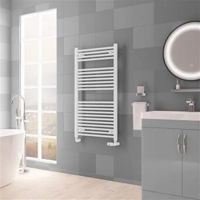 Eastbrook Biava multirail handdoekradiator 60x110cm 695W wit mat