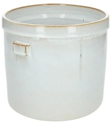 Bloempot 'Prado', aardewerk, wit Ø 21