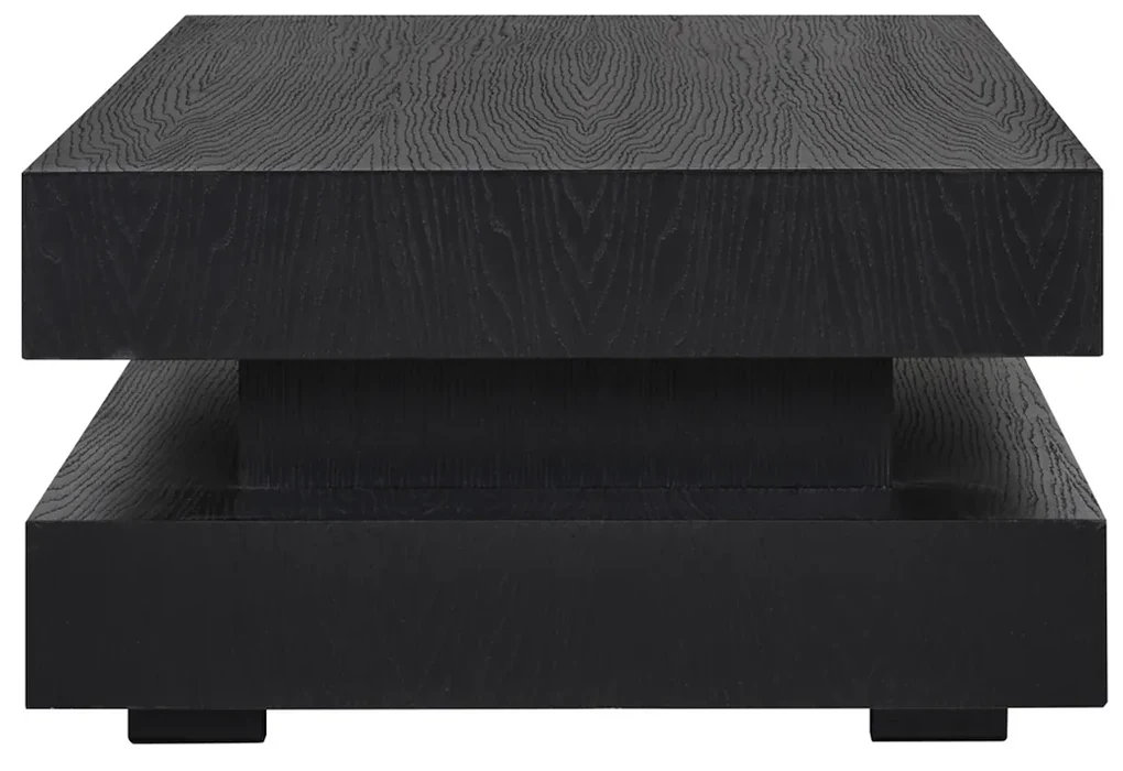 Richmond Interiors Oakura Rechthoekige Salontafel Zwart - 150 X 80cm.