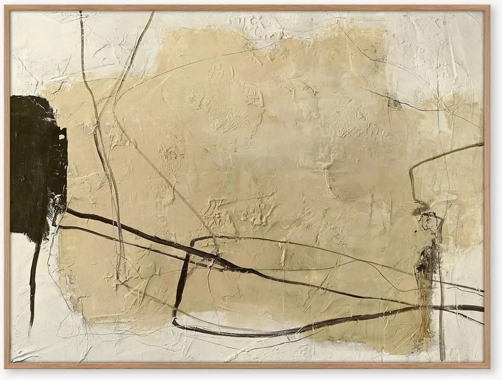 Handgeschilderd ingelijst canvas Art Cloudline