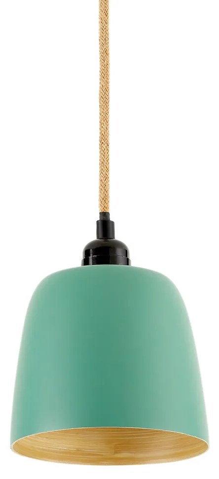 Hanglamp in gekleurd bamboeØ15 cm, Bineta