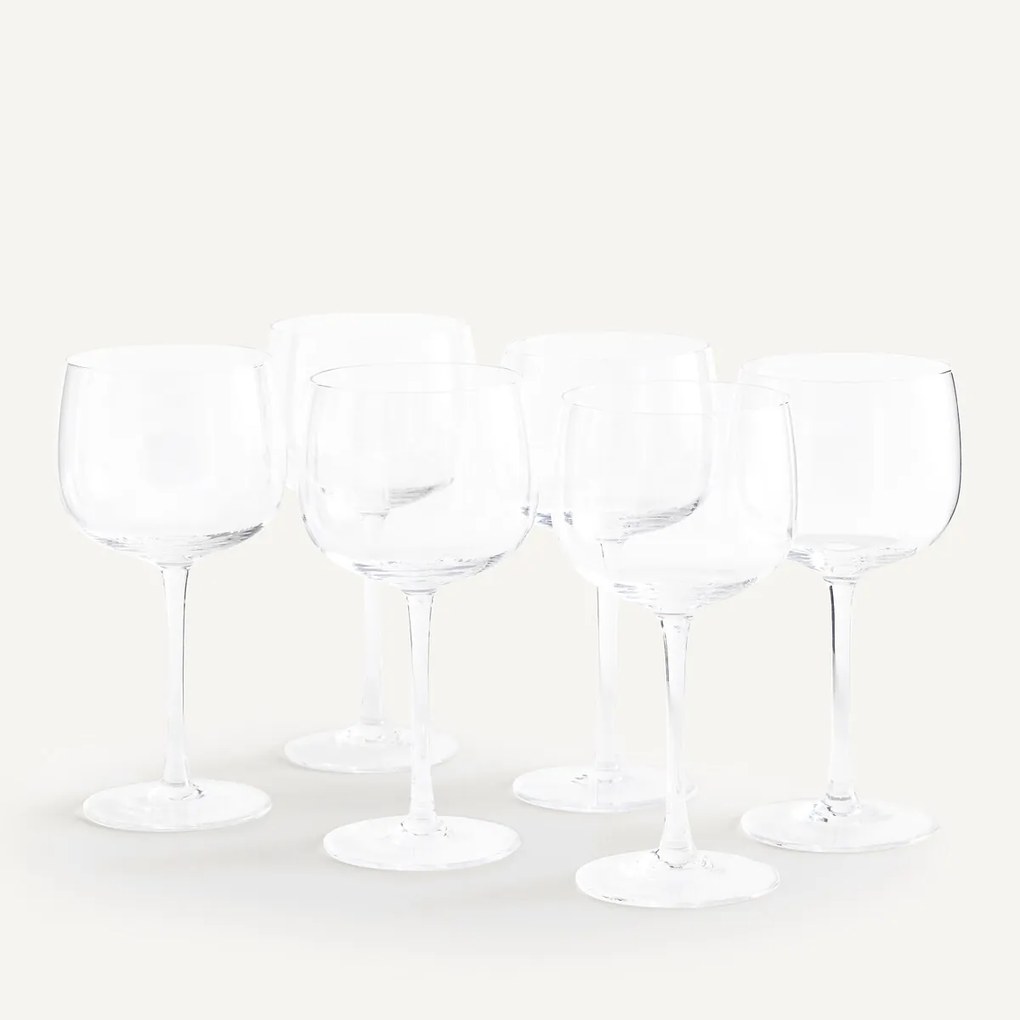 Set van 6 wijnglazen, Reggia