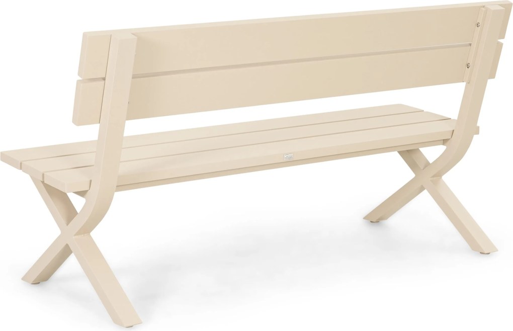 Tuinbank  aluminium 160 cm Aluminium Taupe-naturel-bruin  Presto Crosano