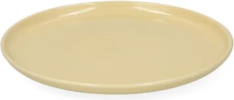 Ontbijtbord, reactieve glazuur, steengoed, korengeel, Ø22 cm
