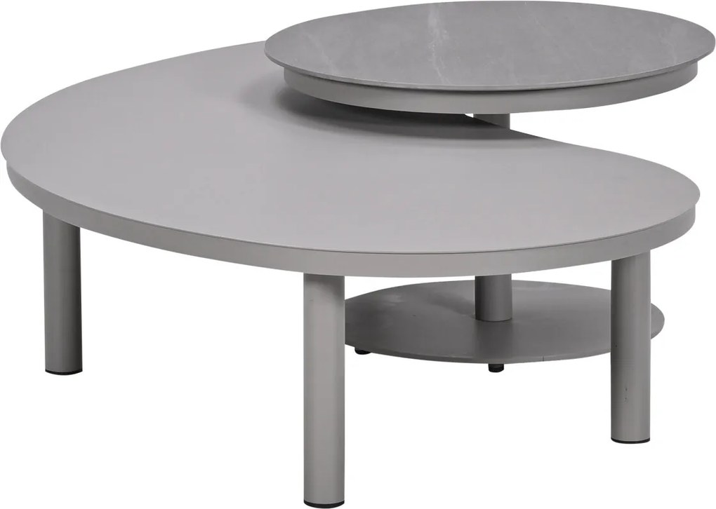 Garden Impressions Zante loungetafels set van 2 - taupe - cantostone Napoli sand