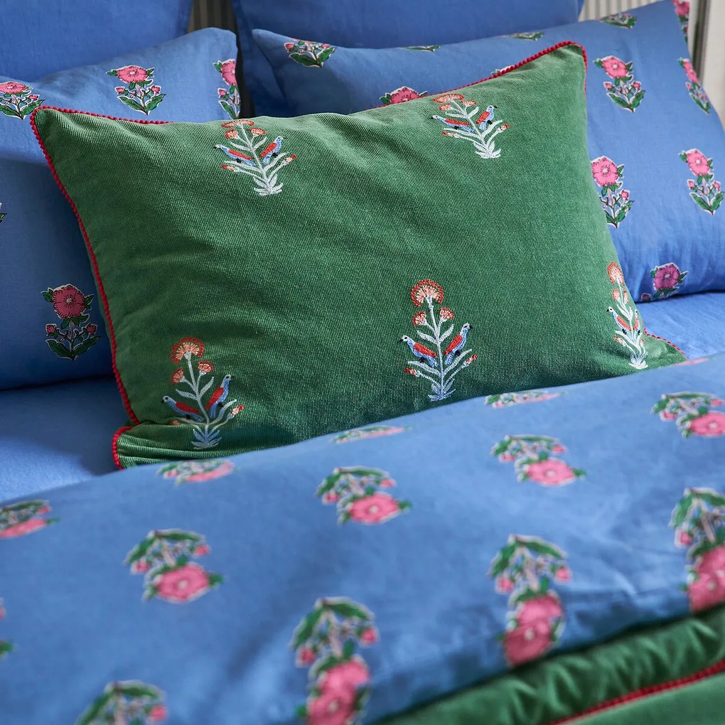 Kussenhoes in geribd fluweel Dylis