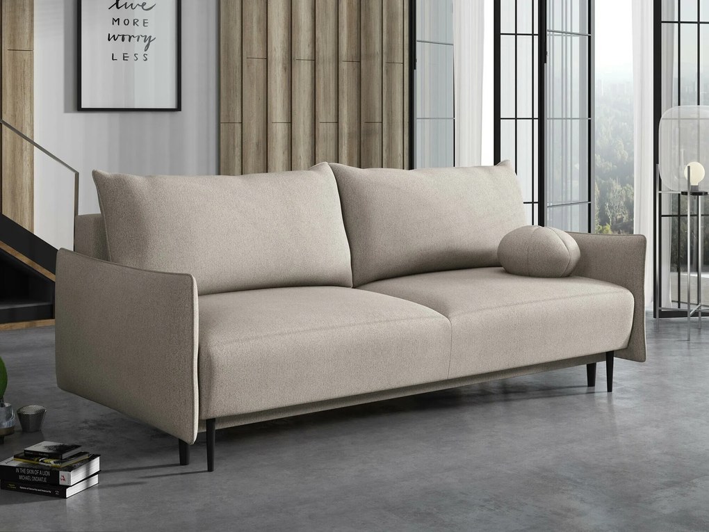 Slaapbank Columbus 216, Aanwezig, 88x225x98cm, 80 kg, Poten: Metaal