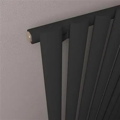 Eastbrook Tunstall radiator 50x180cm 1099W zwart mat