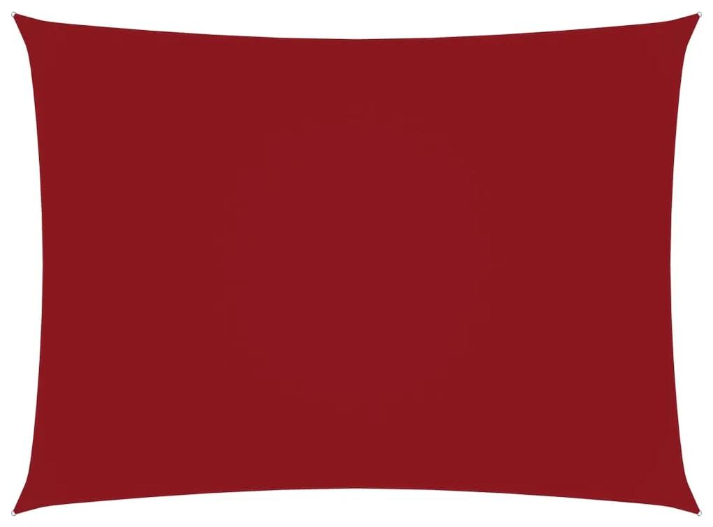 vidaXL Zonnescherm rechthoekig 3,5x5 m oxford stof rood