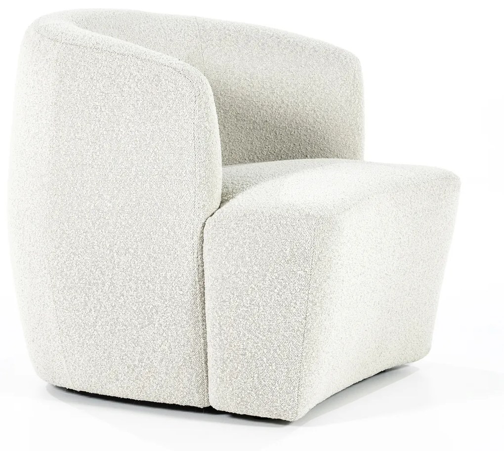 Eleonora Charlotte Ronde Fauteuil Beige Boucle