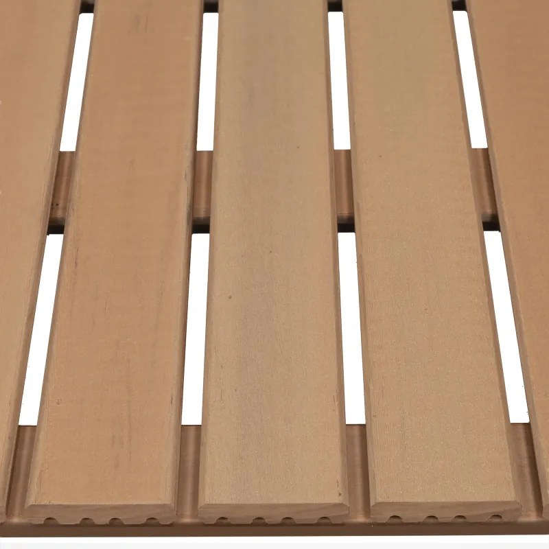 Terrastegel composiet 50 x 50 cm bruin gevlamd FSC (24 mm) massief