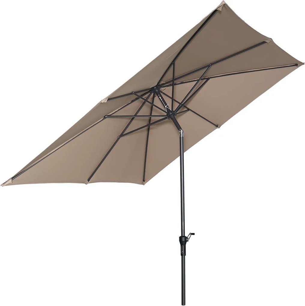 Garden Impressions Lotus stokparasol 250x250 - taupe