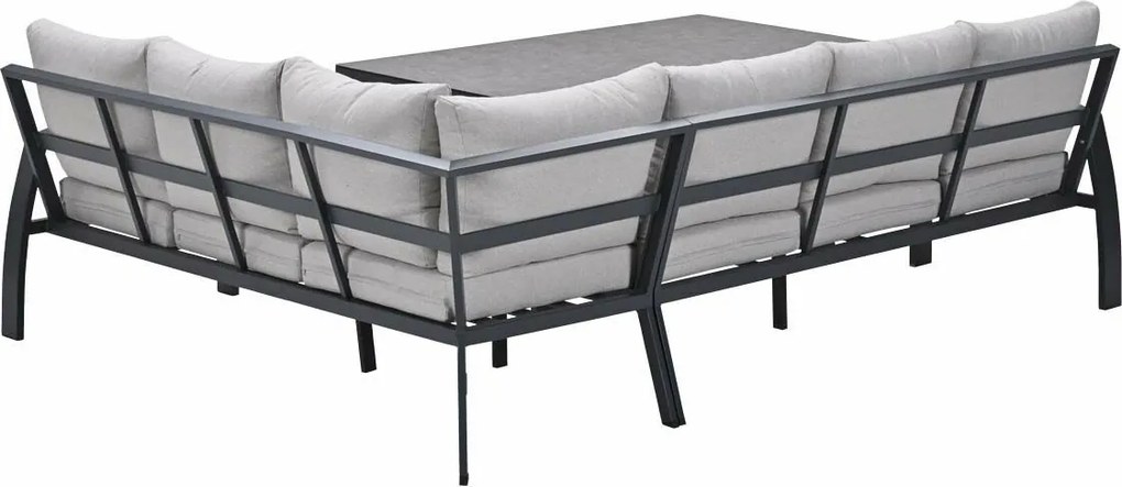 Garden Impressions Cameron lounge dining set 4-delig rechts incl stoel - desert sand
