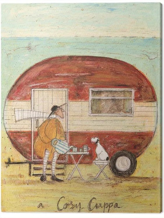 Schilderij op canvas Sam Toft - A Cosy Cuppa