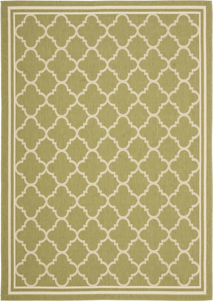 Safavieh | In- & outdoor vloerkleed Bleeker 160 x 230 cm groen, beige vloerkleden polypropyleen vloerkleden & woontextiel vloerkleden