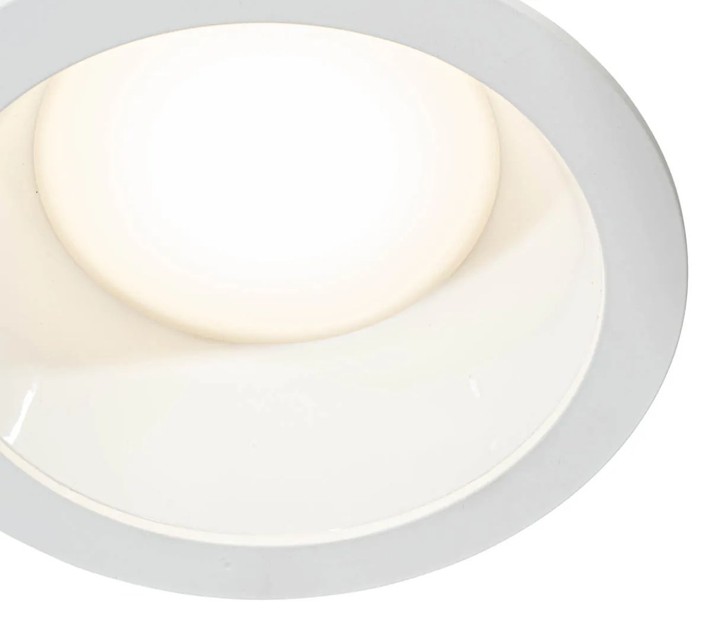 Set van 6i nbouwspots wit incl. LED 3000K-5000K - Elias Binnenverlichting Lamp