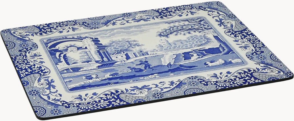 Placemats Blue Italian, 4-delig
