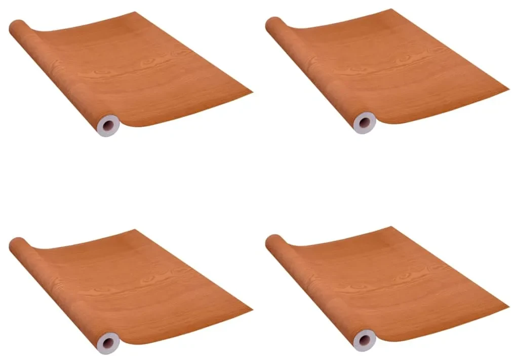 vidaXL Deurfolies zelfklevend 4 st 210x90 cm PVC lichteikenkleurig