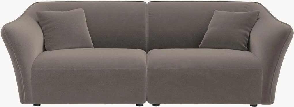 Modulaire fluwelen bank Flora (2-zits)