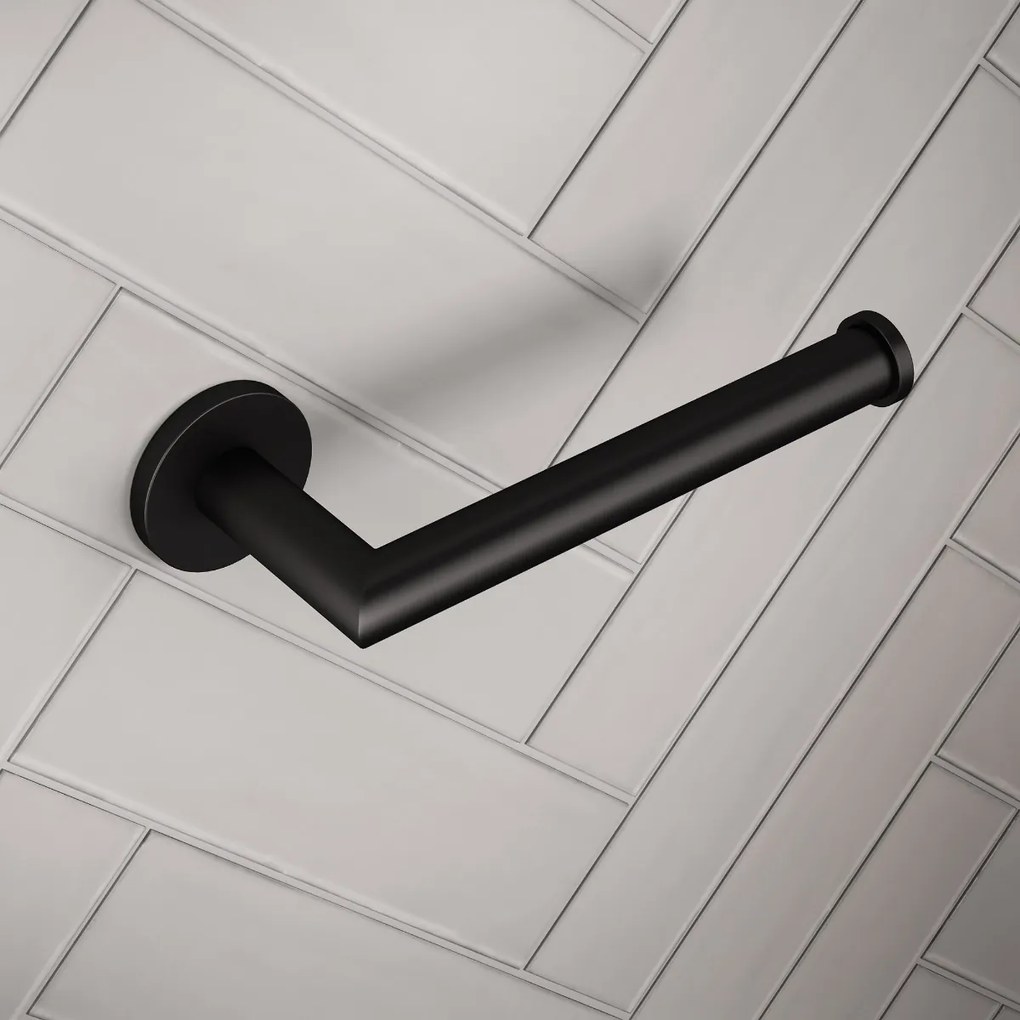 Brauer Black Edition toiletrolhouder mat zwart