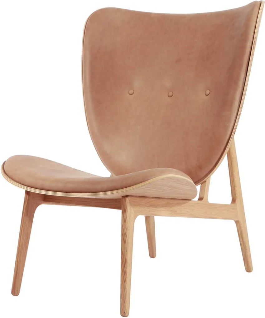 Norr11 Elephant Chair - Fauteuil - Leer- Hout - Retro - Vintage - Design - Lounge stoel - Scandinavisch
