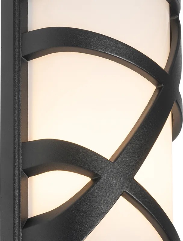 Moderne buiten wandlamp zwart IP44 - Suzie